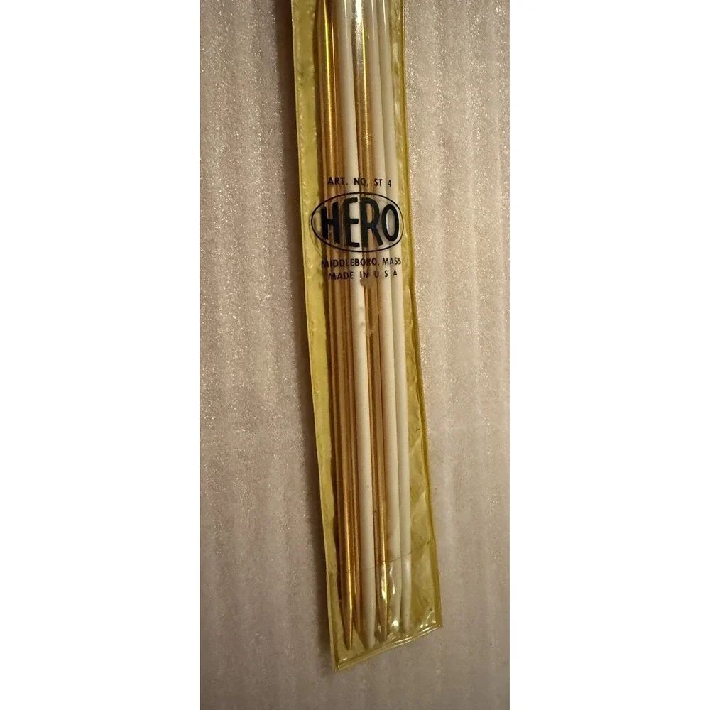 Vtg Scovill Hero Knitting Needles Size 5 10